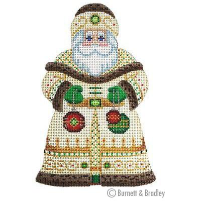 Santa Clause – Gold Robe with Ornaments