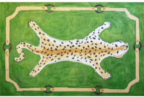 Leopard on Green