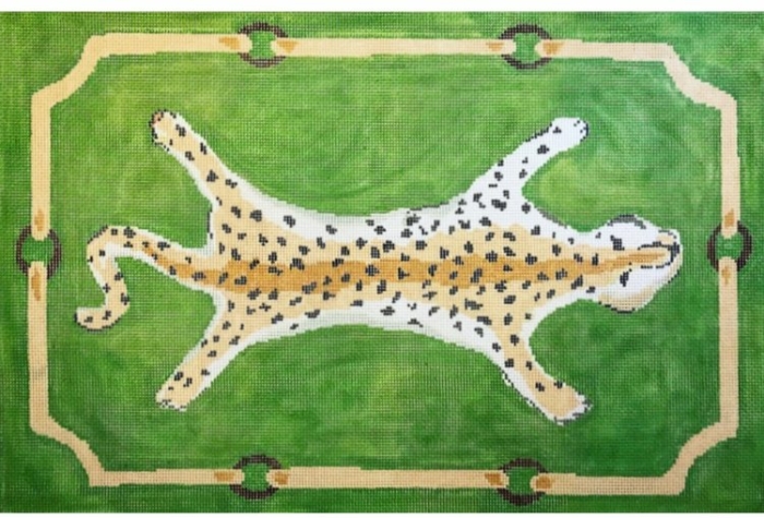 Leopard on Green