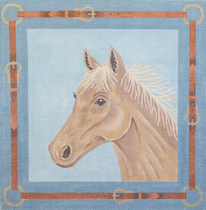 Horse Head with Leather