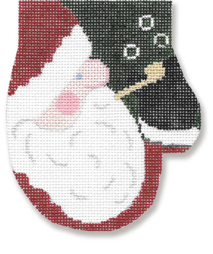 Santa with Pipe Mitten