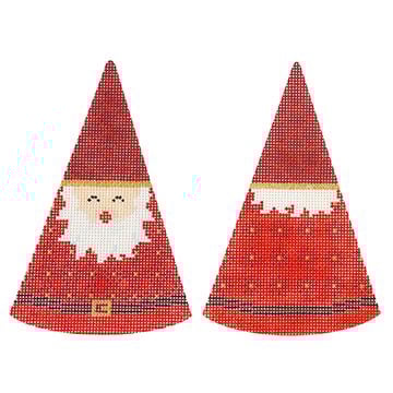 Santa Cones – Red Lattice Hat