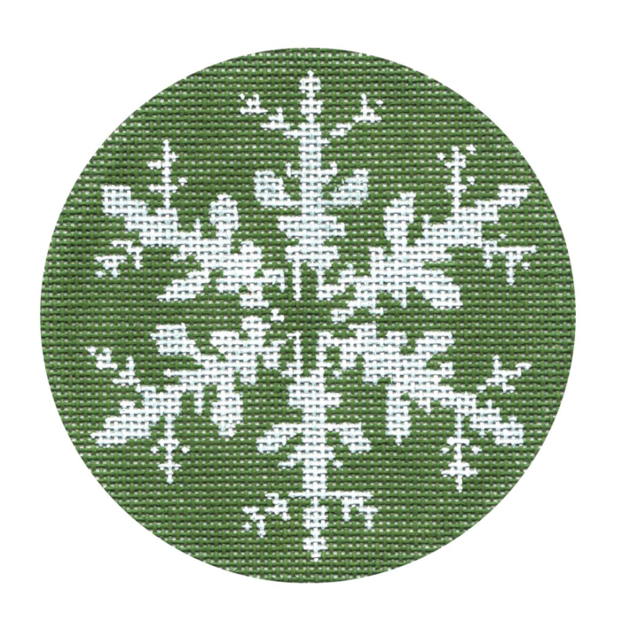Snowflake on Green