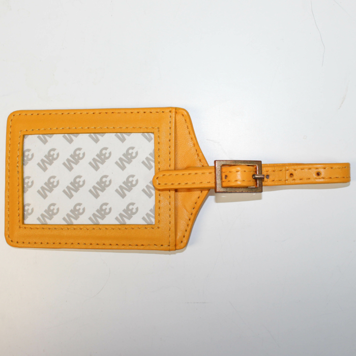 Bright Gold Rectangular Luggage Tag