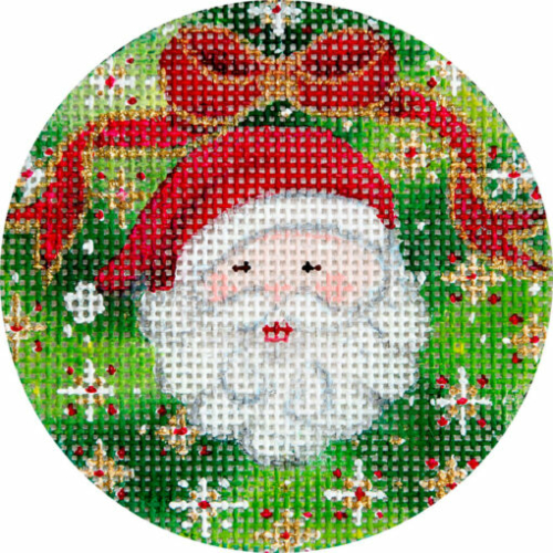Santa and Wreath