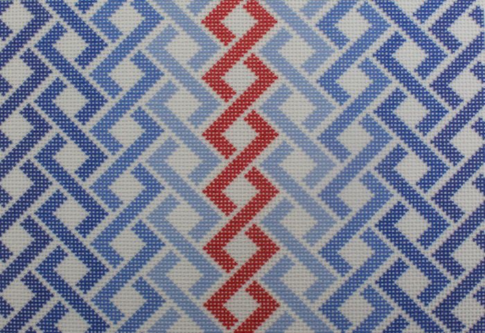 Hicks Braid Blue and Red