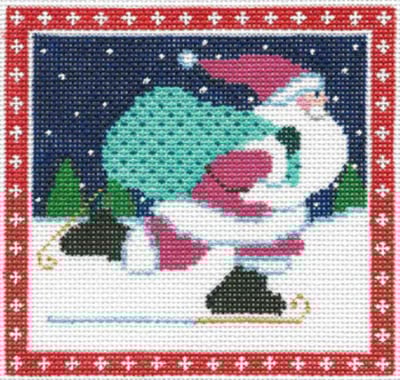 Skating Santa