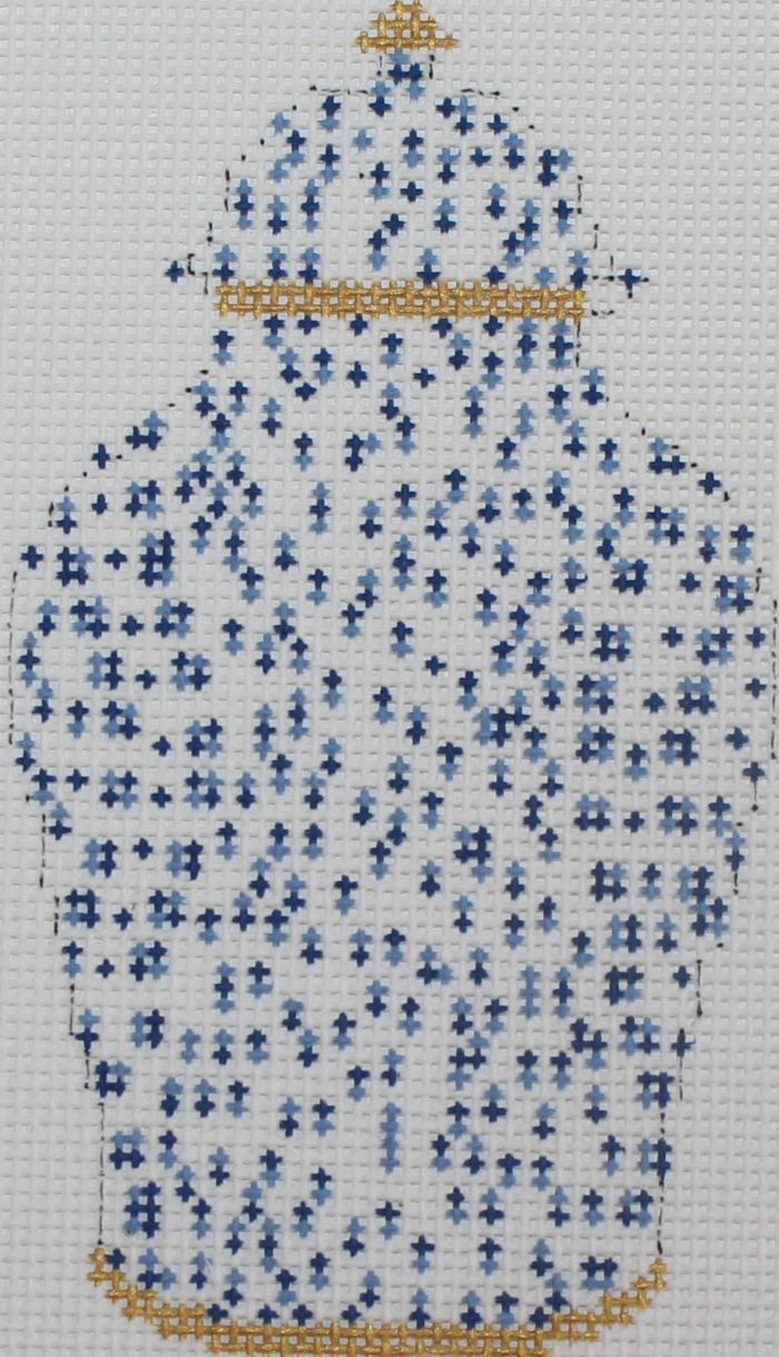 French Dots-Navy