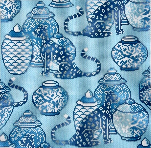 Leopard & Lidded Jars