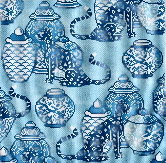 Leopard & Lidded Jars