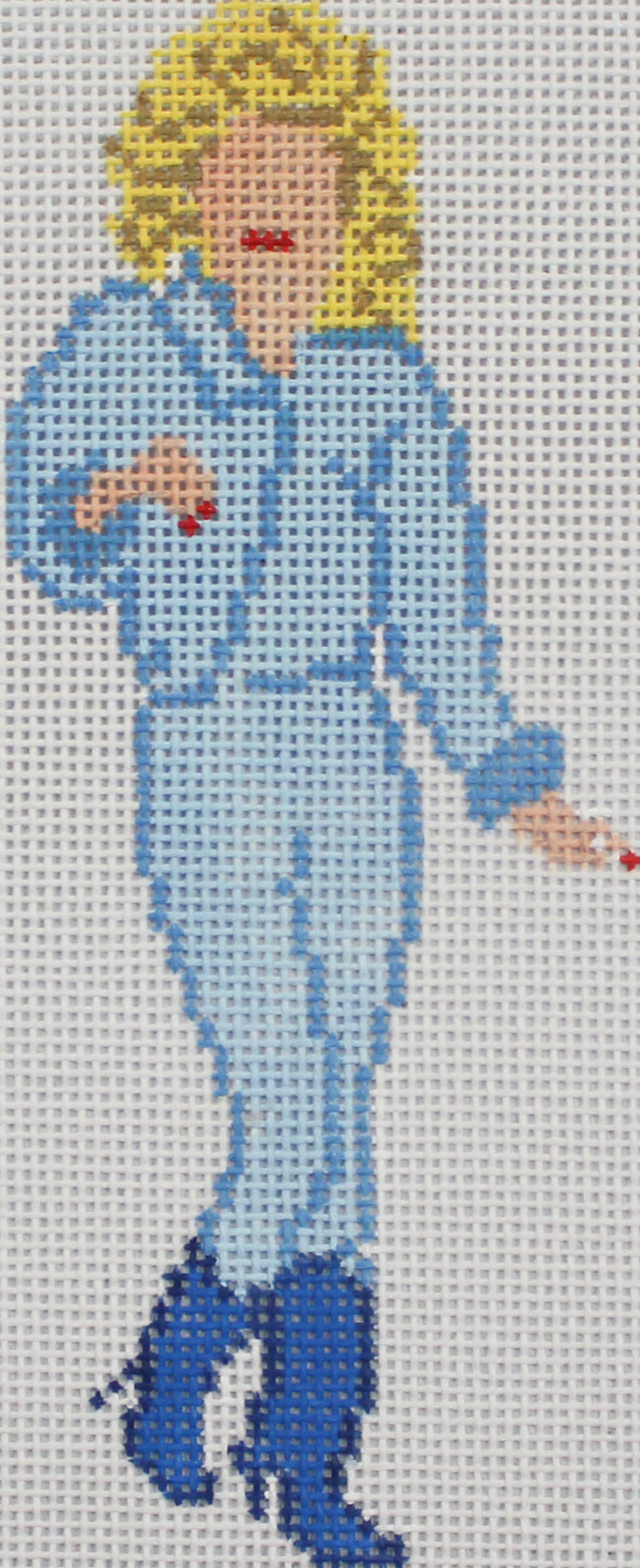 Dolly in Blue Cowboy Boots