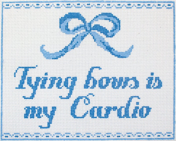 Tying Bows-Blue