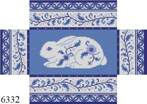 Blue White Rabbit
