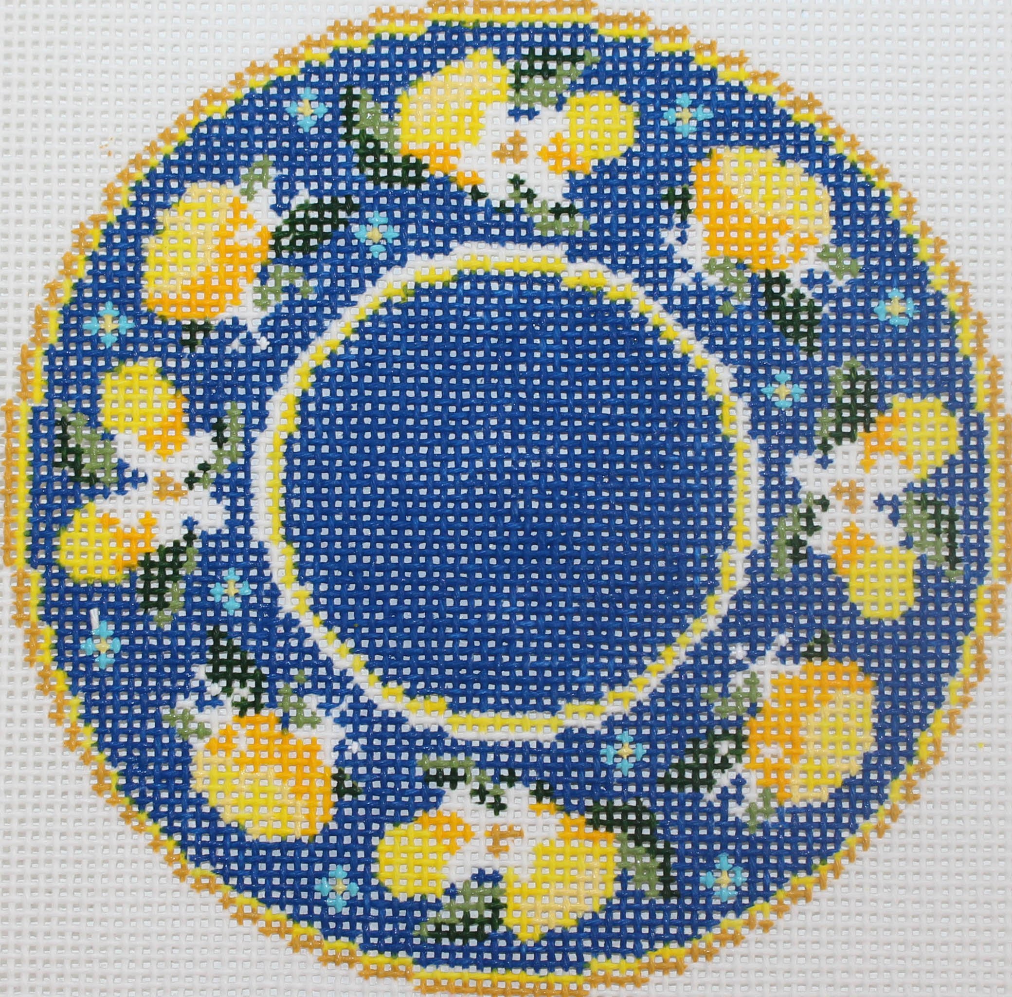 Lemon Plate-Blue