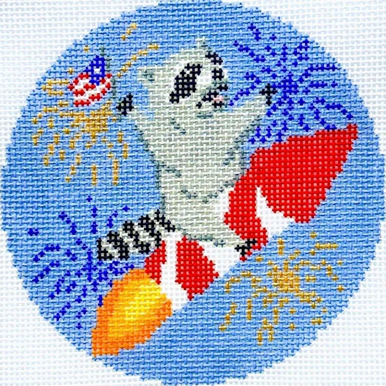 Raccoon-4th of July Raccoon-4th of July