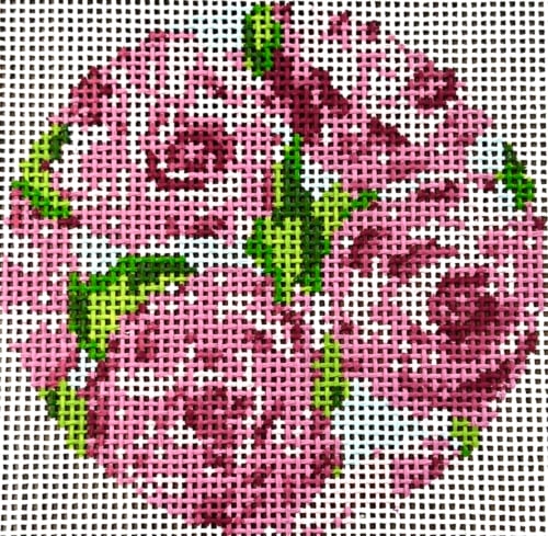 Roses on Teal-14 Count Roses on Teal-14 Count