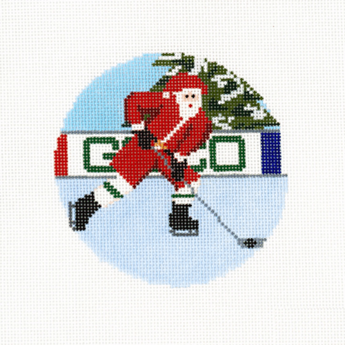 Ice Hockey Santa