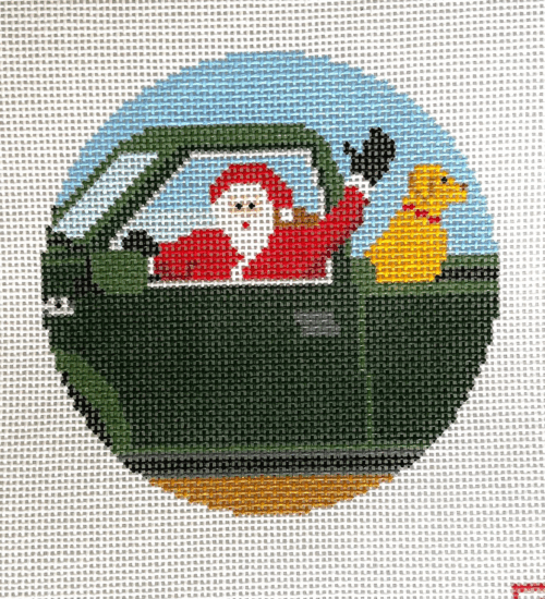 Truck Driving Santa