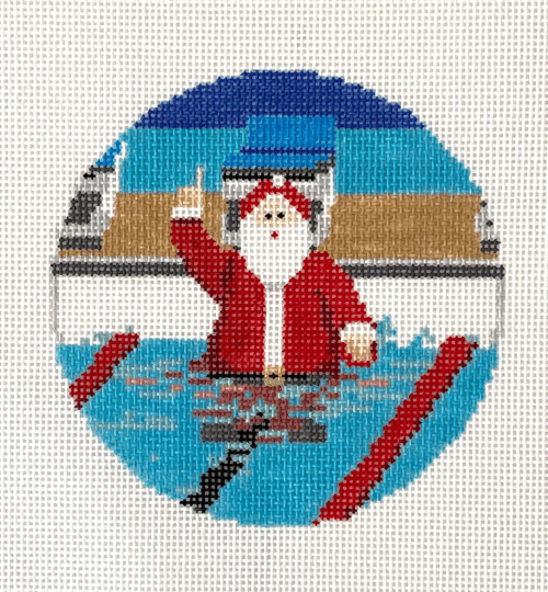 Swimming Santa