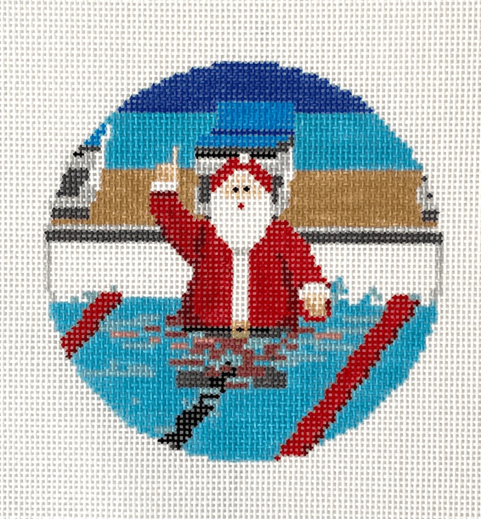 Swimming Santa