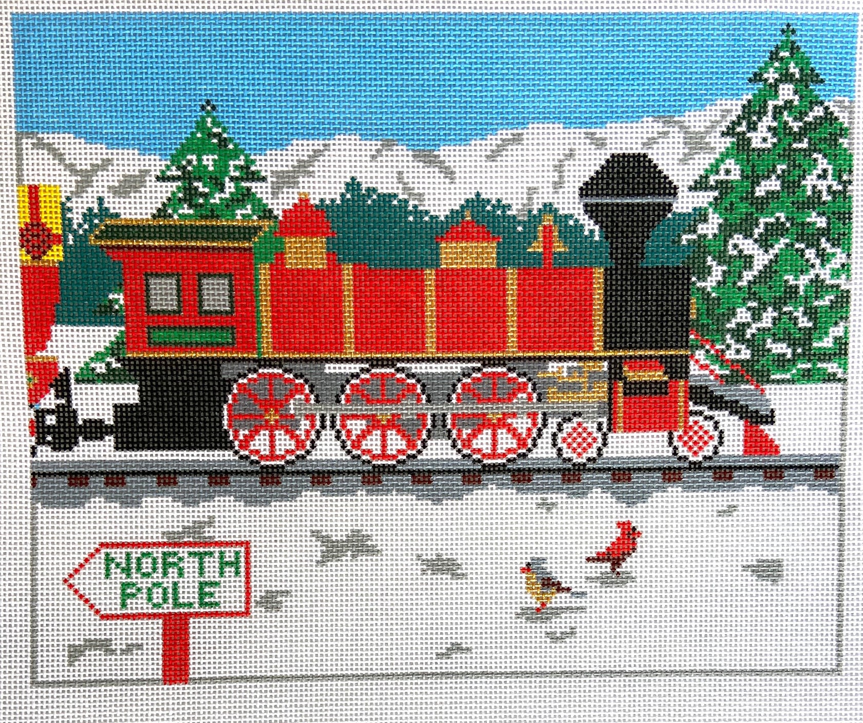 Red Locomotive Pillow Red Locomotive Pillow