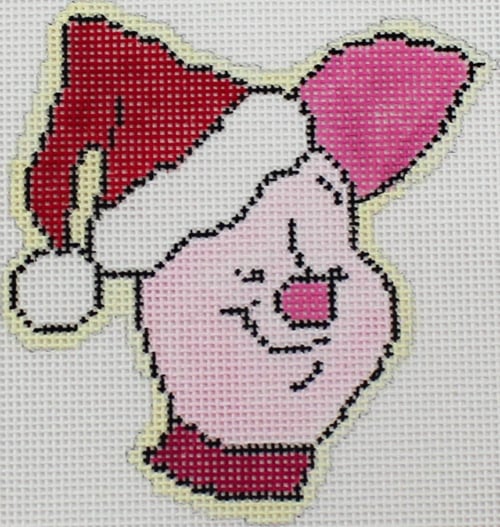 Piglet in Santa Hat