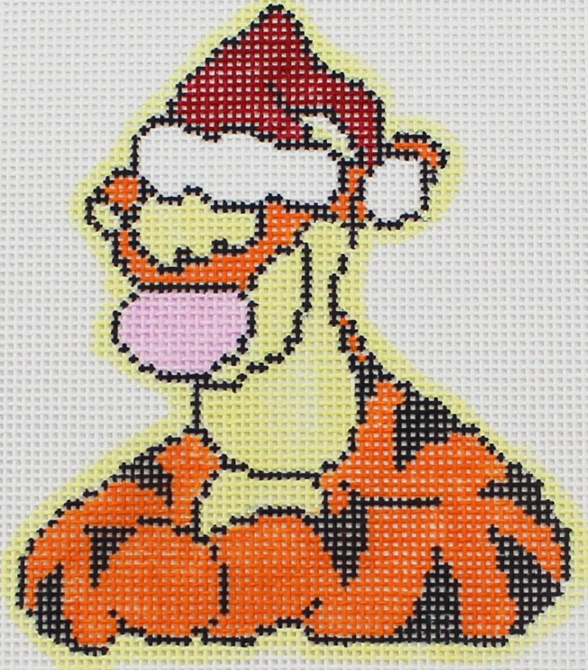 Tigger in Santa Hat