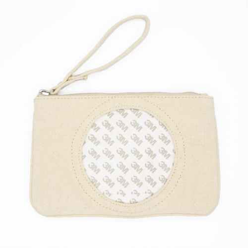 Canvas Clutch 4″ Round