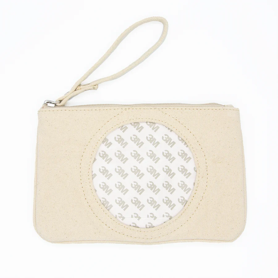 Canvas Clutch 4″ Round