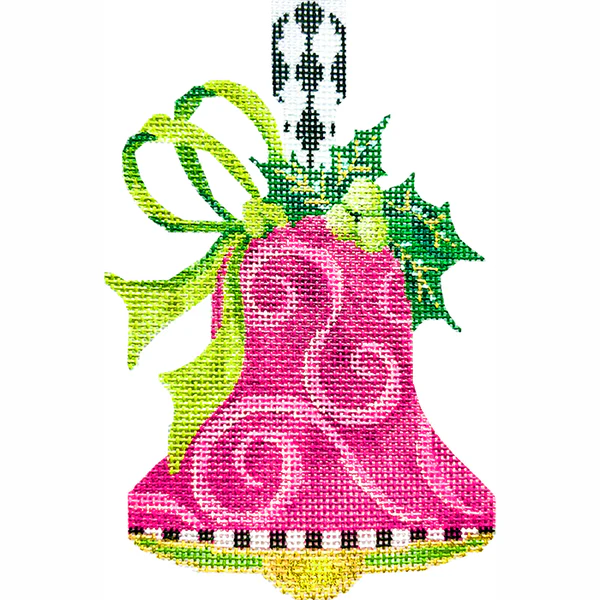 Handbell-Pink Swirls