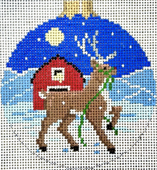 Reindeer & Barn
