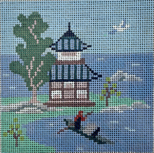 Asian Islands Boat-Colors