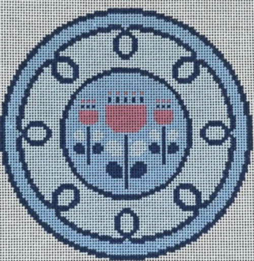 Curlicue Floral Plate Curlicue Floral Plate