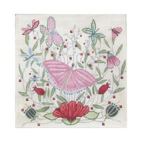 Butterfly & Flowers
