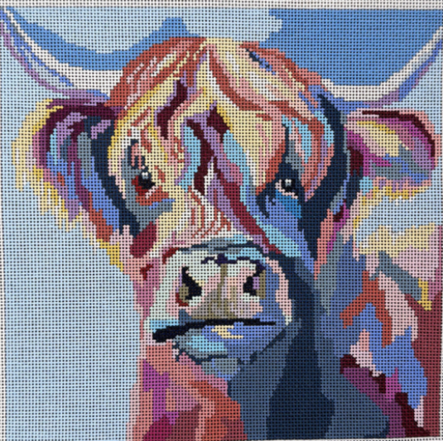 Colorful Highland Cow