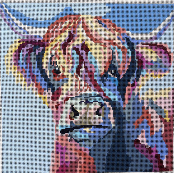 Colorful Highland Cow