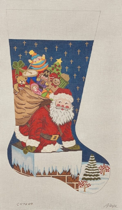 Santa on Chimney