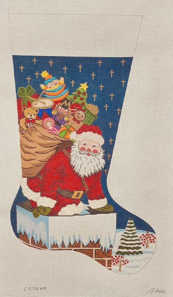 Santa on Chimney Santa on Chimney