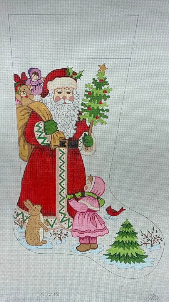 Santa with Little Girl