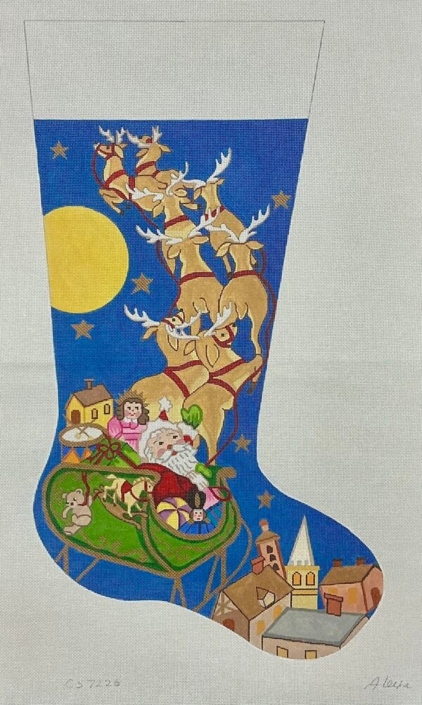 Santa with Reindeer