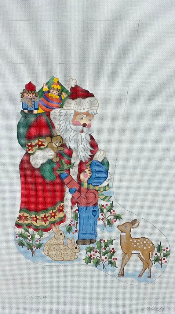 Santa with Little Deer – Boy