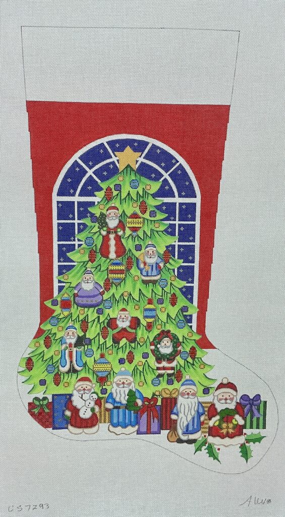 Tree with Santas
