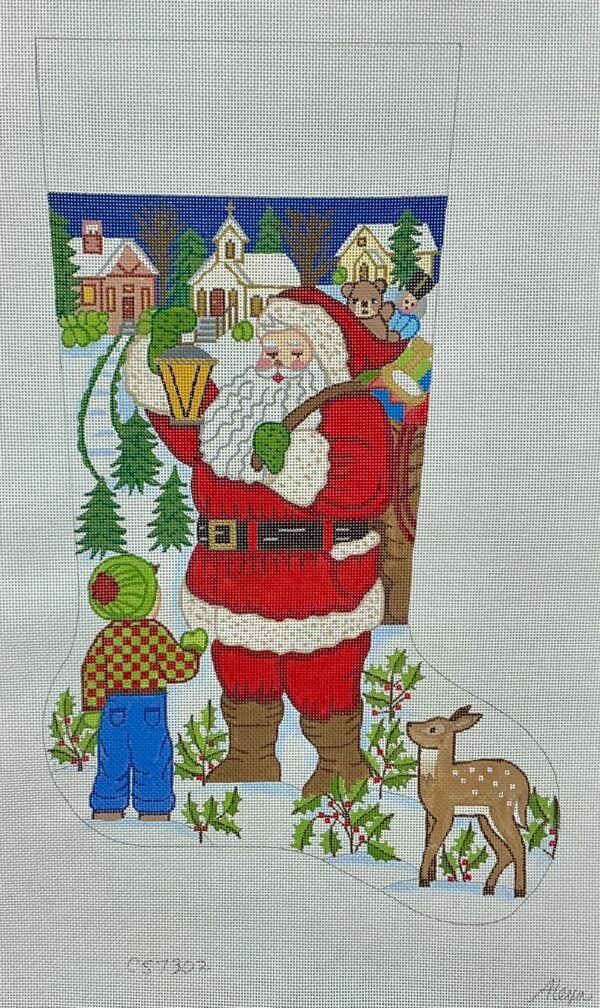 Santa with Deer – Boy Santa with Deer – Boy