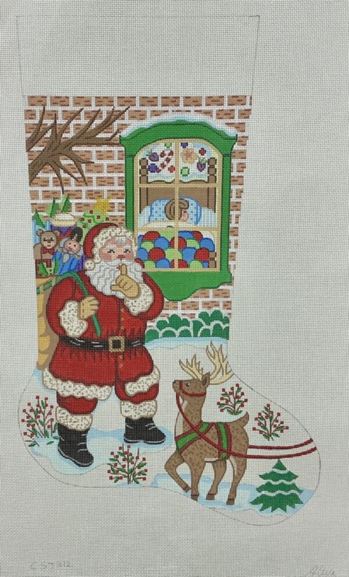 Santa Outside Window – Boy