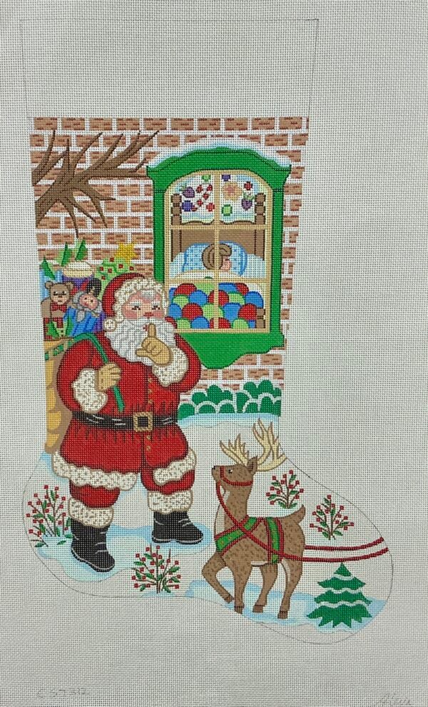 Santa Outside Window – Boy Santa Outside Window – Boy