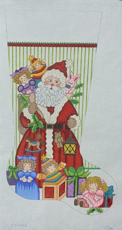Santa with Stripes – Girl