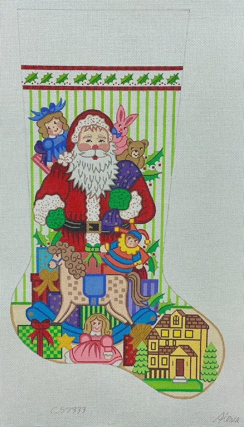 Santa and Gifts – Girl