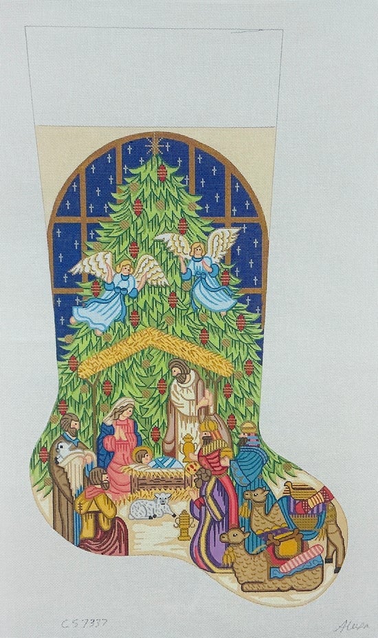 Tree with Nativity