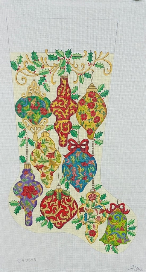 Ornaments with Mistletoe