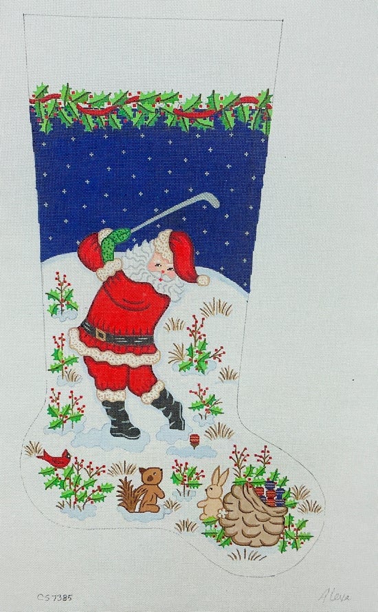 Santa Golfing Santa Golfing